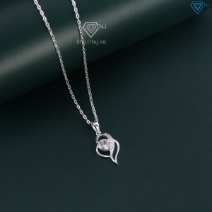Dây chuyền trái tim đính đá bằng bạc DCN0529 - Trang sức TNJ