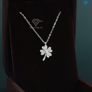 Dây chuyền cỏ 4 lá đính đá giá rẻ DCN0647 - Trang sức TNJ
