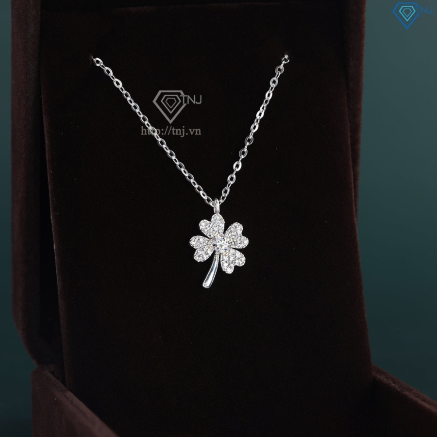 Dây chuyền cỏ 4 lá đính đá giá rẻ DCN0647 - Trang sức TNJ