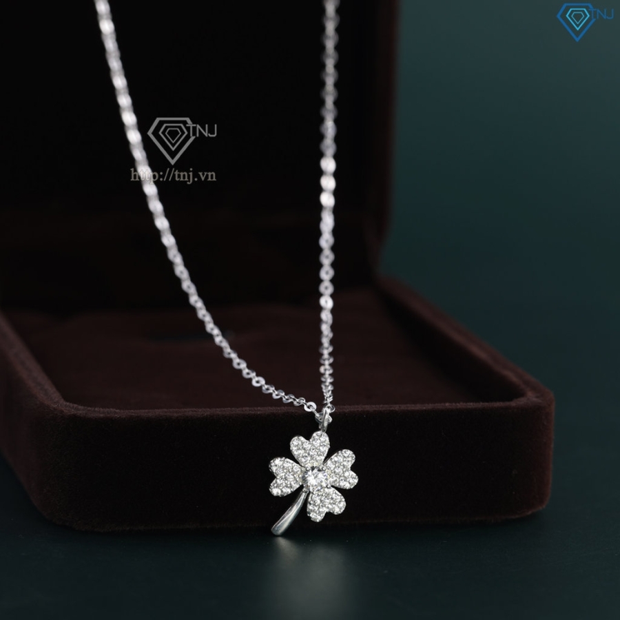 Dây chuyền cỏ 4 lá đính đá giá rẻ DCN0647 - Trang sức TNJ