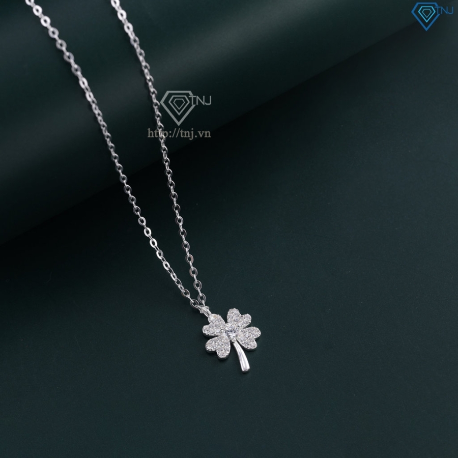 Dây chuyền cỏ 4 lá đính đá giá rẻ DCN0647 - Trang sức TNJ