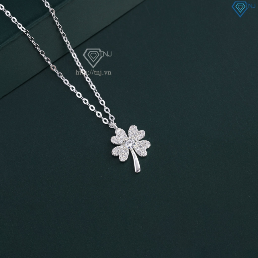 Dây chuyền cỏ 4 lá đính đá giá rẻ DCN0647 - Trang sức TNJ
