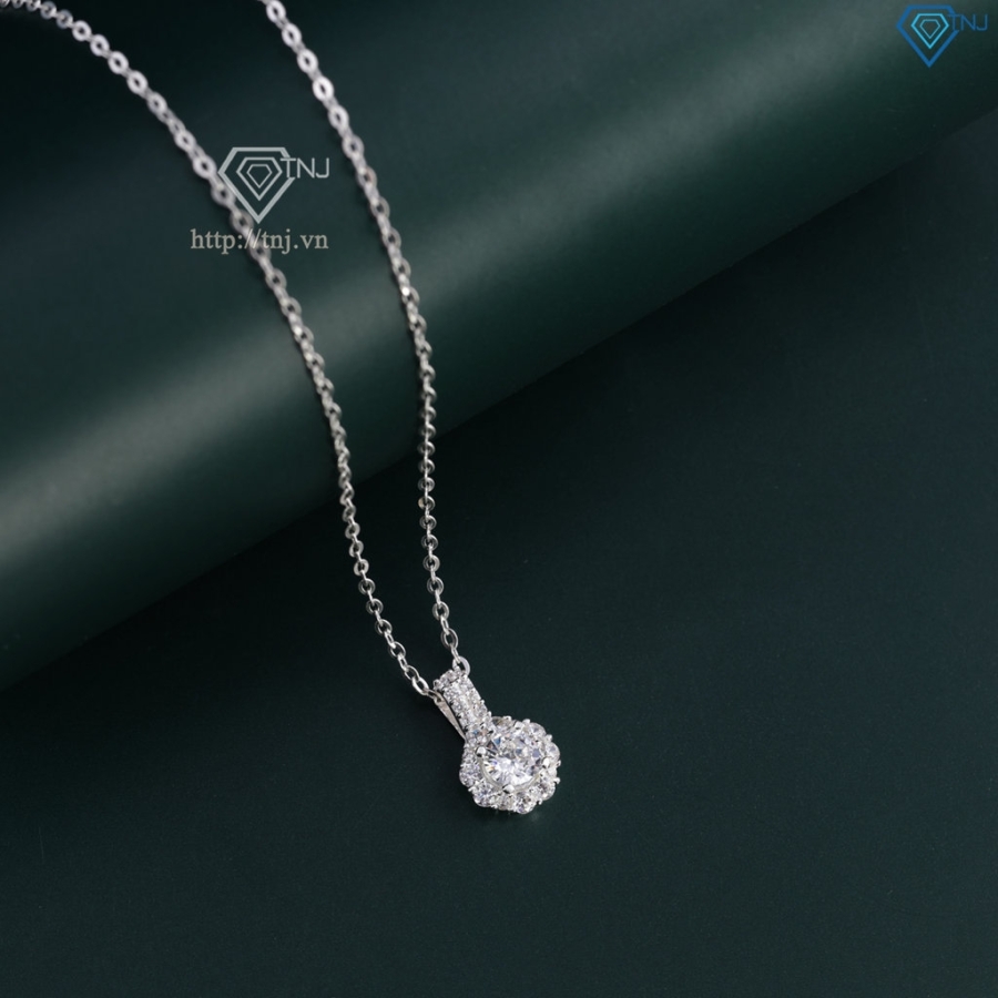 Dây chuyền bạc nữ mặt đính đá đẹp DCN0696 - Trang Sức TNJ