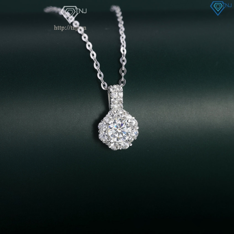 Dây chuyền bạc nữ mặt đính đá đẹp DCN0696 - Trang Sức TNJ