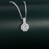 Dây chuyền bạc nữ mặt đính đá đẹp DCN0696