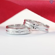 Nhẫn đôi bạc nhẫn cặp bạc đẹp ND0148