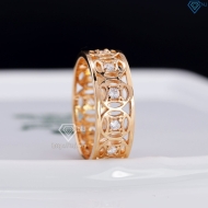 Nhẫn bạc nam kim tiền xi mạ vàng hồng NNA0304-XH- Trang sức TNJ