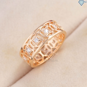 Nhẫn bạc nam kim tiền xi mạ vàng hồng NNA0304-XH- Trang sức TNJ