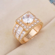 Nhẫn bạc nam mặt vuông xi mạ vàng hồng NNA0380-XH - Trang sức TNJ