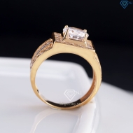 Nhẫn bạc nam mặt vuông xi mạ vàng hồng NNA0380-XH - Trang sức TNJ