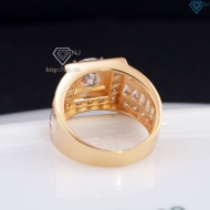 Nhẫn bạc nam mặt vuông xi mạ vàng hồng NNA0380-XH - Trang sức TNJ