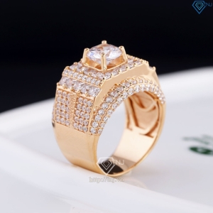 Nhẫn bạc nam bản to xi mạ vàng hồng NNA0427-XH - Trang sức TNJ