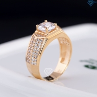Nhẫn bạc nam xi mạ vàng hồng bản nhỏ NNA0579-XH - Trang sức TNJ