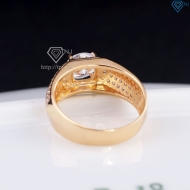 Nhẫn bạc nam xi mạ vàng hồng bản nhỏ NNA0579-XH - Trang sức TNJ