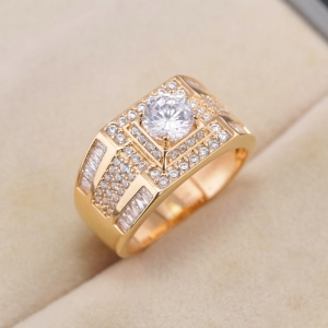 Nhẫn bạc nam xi mạ vàng hồng đẹp NNAXH0704