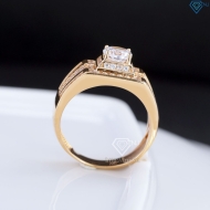 Nhẫn bạc nam xi mạ vàng hồng đẹp NNA0704-XH- Trang sức TNJ