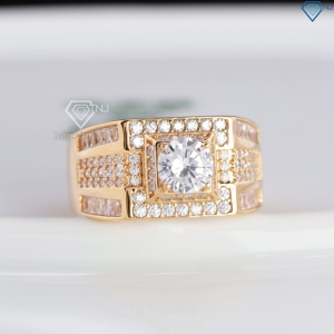 Nhẫn bạc nam xi mạ vàng hồng đẹp NNAXH0704 - Trang sức TNJ