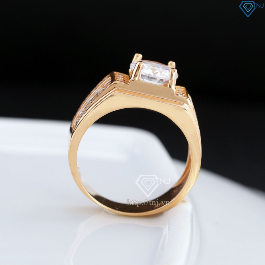 Nhẫn bạc nam xi mạ vàng hồng 925 NNA0737-XH - Trang sức TNJ