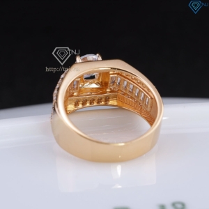 Nhẫn bạc nam xi mạ vàng hồng đính đá trắng NNA0740-XH - Trang sức TNJ