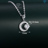 Dây chuyền bạc nữ mặt trăng đính đá đẹp DCN0649 - Trang sức TNJ