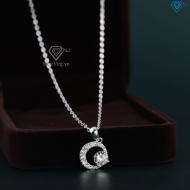 Dây chuyền bạc nữ mặt trăng đính đá đẹp DCN0649 - Trang sức TNJ