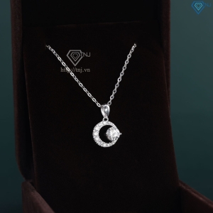 Dây chuyền bạc nữ mặt trăng đính đá đẹp DCN0649 - Trang sức TNJ