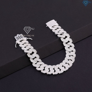 Lắc tay Cuban bạc phiên bản 13mm đặc LTA0081 - Trang Sức TNJ