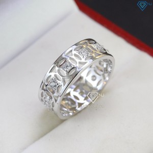 Nhẫn bạc nam kim tiền xi mạ bạch kim NNA0304-XK