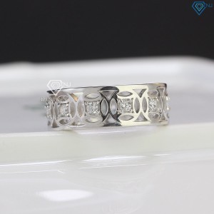 Nhẫn bạc nam kim tiền xi mạ bạch kim NNA0304-XK