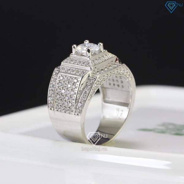 Nhẫn bạc nam xi vàng trắng Hà Nội NNA0336-XK - Trang sức TNJ