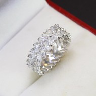 Nhẫn bạc nam xi mạ bạch kim full đá NNAXK0006