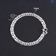 Lắc tay bạc nam hoạ tiết kim tiền LTA0229