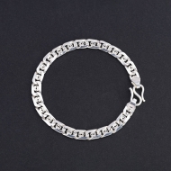 Lắc tay bạc nam hoạ tiết kim tiền LTA0229