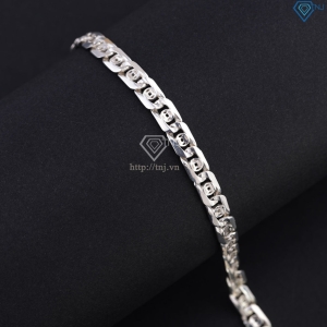 Lắc tay bạc nam hoạ tiết kim tiền LTA0229
