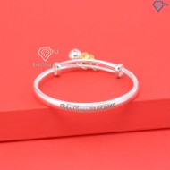 Quà Noel cho bé lắc bạc cho trẻ sơ sinh khắc tên hình rắn vàng LTT0183