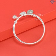 Quà Noel cho bé lắc bạc cho bé sơ sinh khắc tên hình con rắn LTT0179