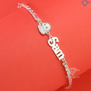 Quà Noel cho bé lắc bạc cho bé khắc tên hình con rắn LTT0178