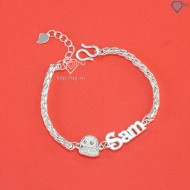 Quà Noel cho bé lắc bạc cho bé khắc tên hình con rắn LTT0178