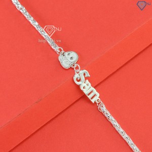 Quà Noel cho bé lắc bạc cho bé khắc tên hình con rắn LTT0178