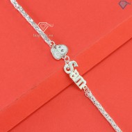 Quà Noel cho bé lắc bạc cho bé khắc tên hình con rắn LTT0178