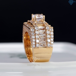 Nhẫn bạc nam xi mạ vàng hồng bản to cao cấp NNA0432-XH Trang sức TNJ