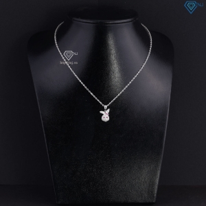 Dây chuyền bạc cho bé hình con thỏ đính đá DTN0049 - Trang Sức TNJ