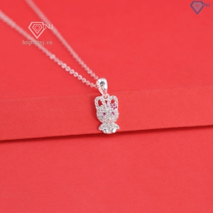 Dây chuyền bạc cho bé hình con thỏ dễ thương DTN0050 - Trang Sức TNJ