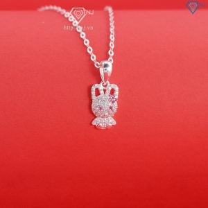 Dây chuyền bạc cho bé hình con thỏ dễ thương DTN0050 - Trang Sức TNJ