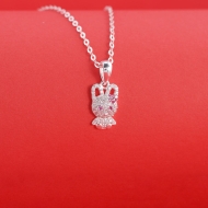 Dây chuyền bạc cho bé hình con thỏ dễ thương DTN0050