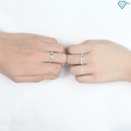 Nhẫn đôi bạc nhẫn cặp bạc đẹp ND0415 - Trang Sức TNJ