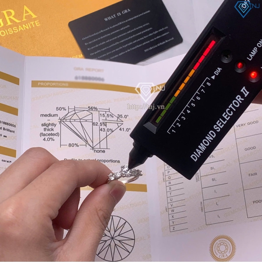 Nhẫn nữ xi vàng hồng đính full kim cương Moissanite NNM0086-XH