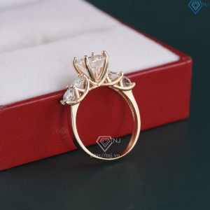 Nhẫn nữ xi vàng hồng đính full kim cương Moissanite NNM0086-XH