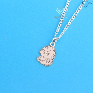 Dây chuyền bạc cho bé hình con rồng khắc tên dễ thương DCT0124