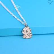 Dây chuyền bạc cho bé hình con rồng khắc tên dễ thương DCT0124